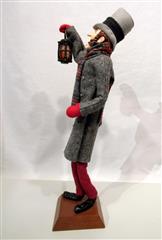 Vtg Simpich Latern Man Christmas Caroler 1989-Very Good Condion-See Photo Detais
